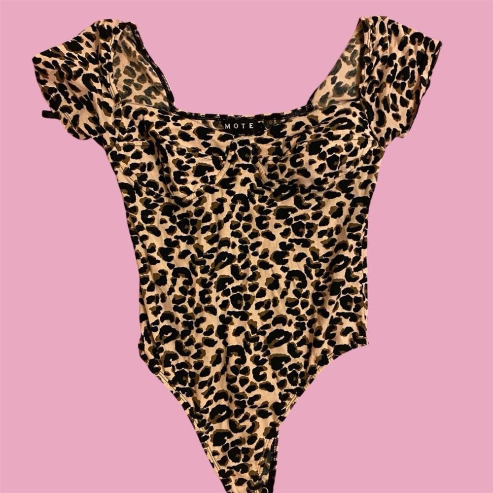 cute motel leopard print bodysuit